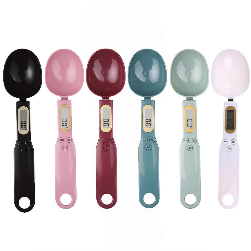 Bilancia a Cucchiaio Pesapersone Strumenti per la Cucina di Casa Elettronica Misurazione Caffè Cibo Farina Polvere Cottura LCD Digitale Misurazione Regolabile