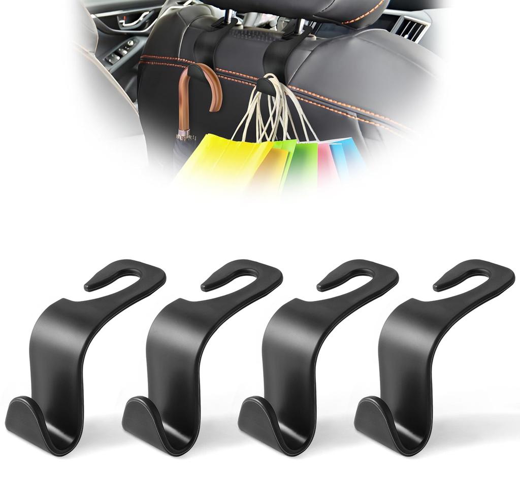 Durable ABS Car Seat Headrest Hook Auto Back Seat Organizer Hanger Handbag Clothes Bracket Car Universal Interior Accessories