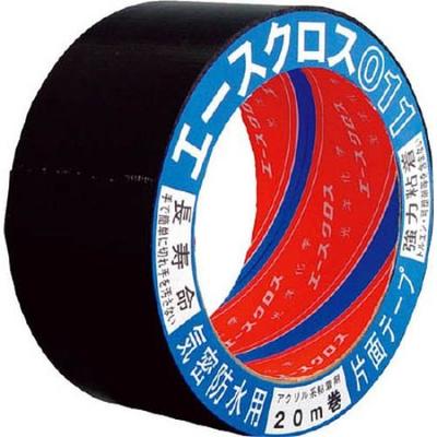 Koyo Chemical Ace Cross Airtight Waterproof Acrylic Strong Tape 50mm X 20m Tape, Adhesive, Single-Sided 011, Black,