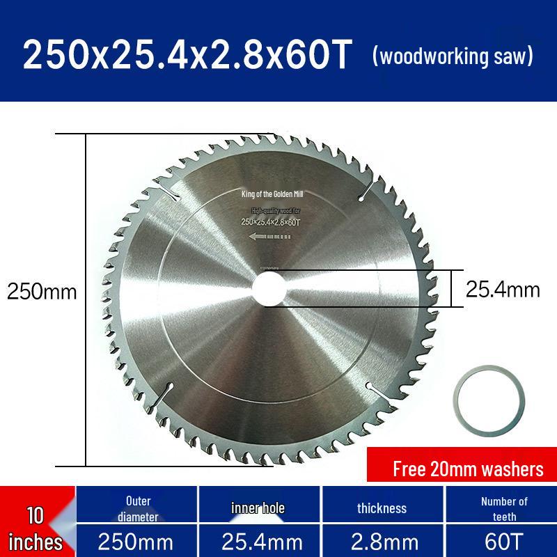 10-Inch Wood and Marble Diamond Saw Blade for Circular Saws