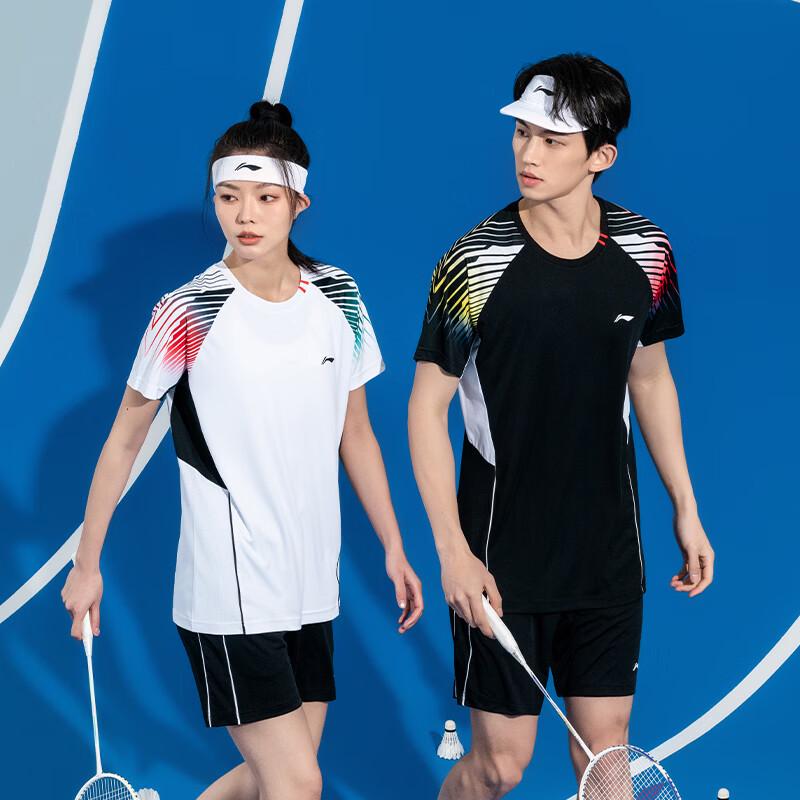Li-Ning Unisex Badminton Short Sleeve Sport Set XL