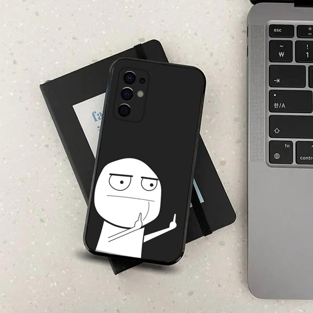 Funny Man Middle Finger Phone Case For Samsung S24,S21,S22,S23,S30,Ultra,S20,Plus,Fe,Lite,Note,10,9,5G Black Soft Cover