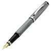 Xezo Incognito Fountain Pen, Fine Nib. Zinc Green Lacquer. Pure Platinum Plated. Handcrafted, Limited Edition of 500 Pieces.