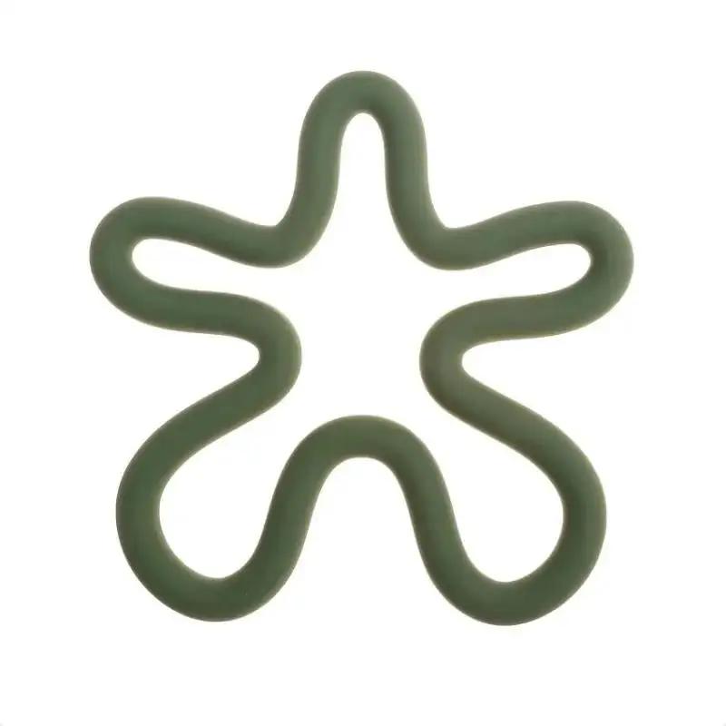 Geometrische Hitzebeständige Silikon-Getränkeuntersetzer, Rutschfeste Topfuntersetzer, Tischsets, Küchenzubehör-Unterlagen