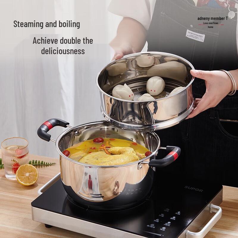 Adneny Home Series Edelstahl Dampfgarer