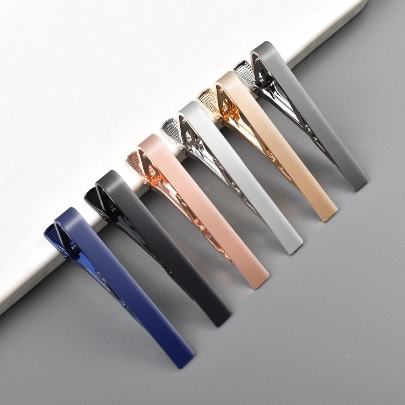 Man Classic 14K Copper Tie Clip Simplicity Suit Tie Clip Lapel Jewelry Collar Accessories For Business,Wedding,Meeting