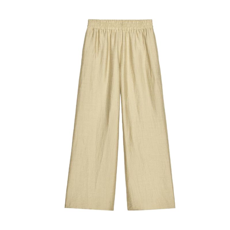 

Za Travel Hunting Style Shirts 2273847 2273741 Elastic Waist Wide Leg Pants 2116847 2116741 Tan Pants M