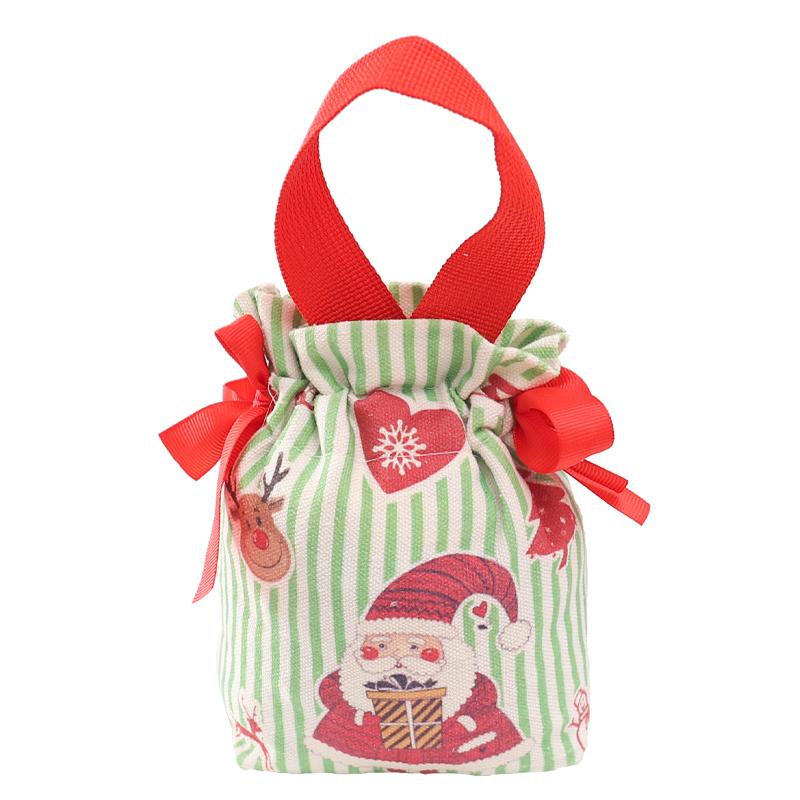 Świąteczne Torebki na Cukierki Worek Prezentowy ze Sznurkiem Dekoracje Stołu Bożonarodzeniowego Torba z Mikołajem Opakowanie na Ciasteczka Torebka Nowy Rok 2025