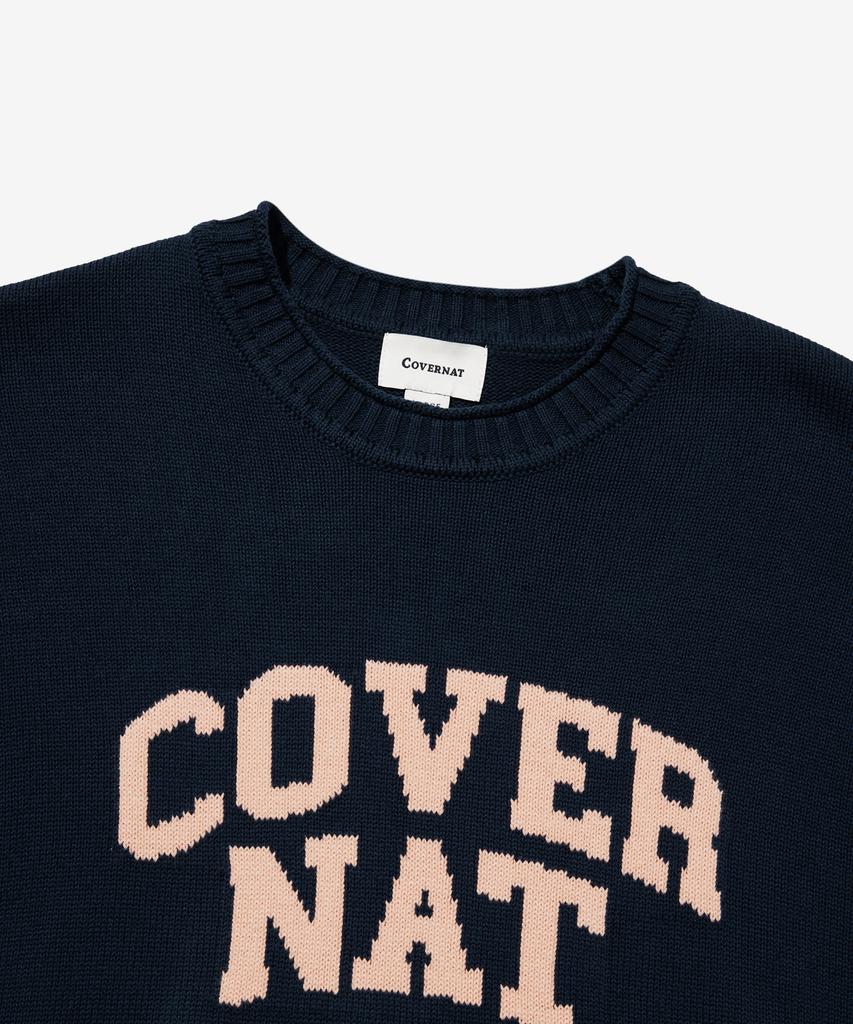 COVERNAT Arch Logo Knit Navy