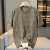 T-shirt Oversized Plus Size 4XL-11XL para Homens Tops de Verão Moda Manga Curta T-shirt Roupa Masculina de Verão