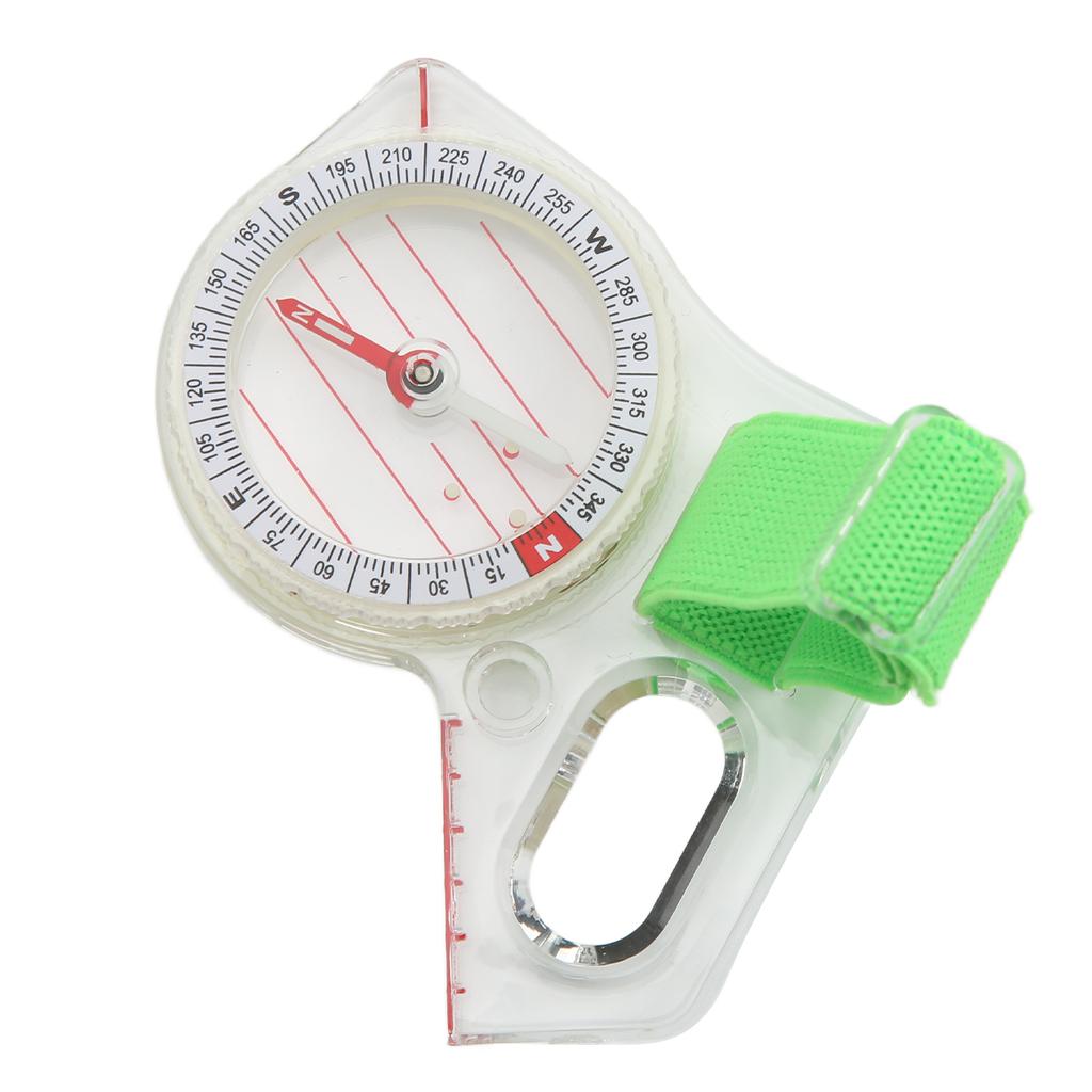 Orienteering Compass Clear Scale ABS Multifunction Thumb Compass With Luminous Point for Adventure Camping