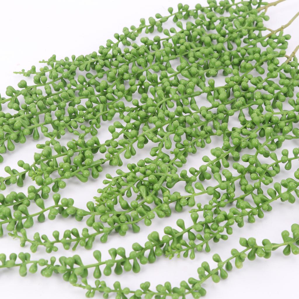 Artificial Succulents Hanging Wall Plants Pearls Fleshy Vine Green Branches Home Decoration Plastic Garland Wedding Decor Rattan
