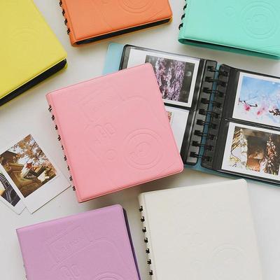 Álbum de Fotos Universal de 68 Bolsillos Mini para Álbum de Bobina Instantánea Estuche para Fotos para Fotos de 8,5*6,3 cm.