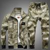 Men's Camouflage Workwear with Large Pockets and Wear-resistant Suit