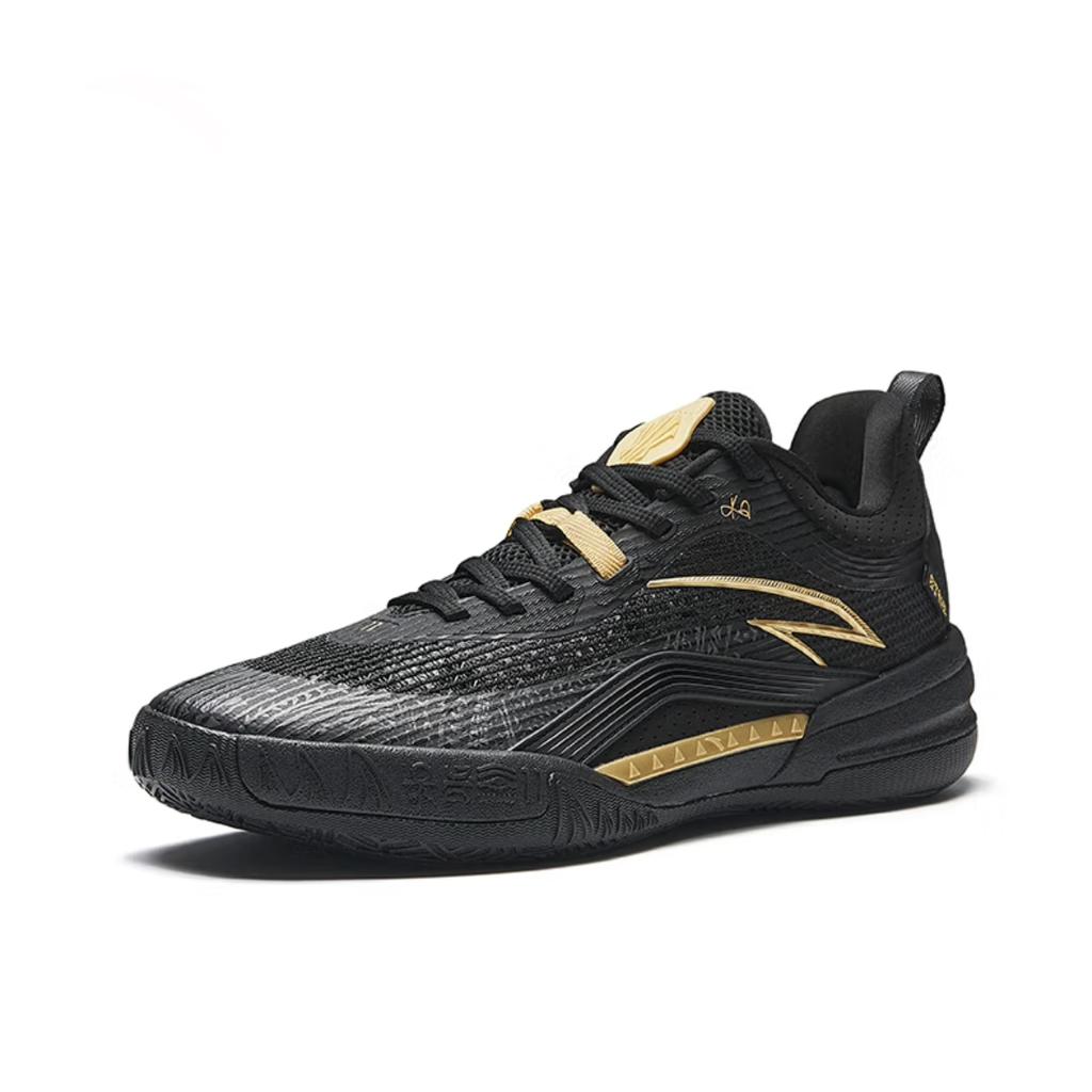 Anta Kai 1 Team Fashion Versatile Shock Absorption Non-Slip Wear-Resistant Low-Top Basketball Shoes Men Sneaker Black Gold 112531622-4