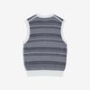 SIEG Regular Fit Striped Vest Knit Navy (Piucd8034)