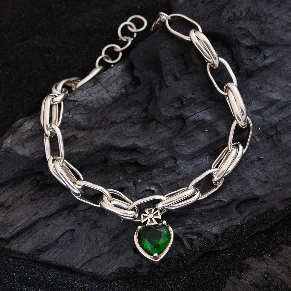 Fashionable Retro Bear Diamond Bracelet - Women's Unique High-End Charm