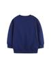 New Autumn Girls' Dinosaur Patch Sweatshirt - Cute European & American Style Pullover for Kids