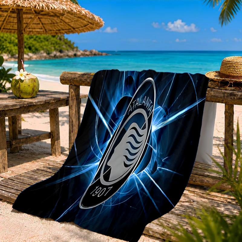 Atlanta Fc Emblem Design Beach Towel Microfiber Beach Towel, Lightweight and Quick-Dry, for Summer Travel, Swimming Pool Fan Birthday Gift