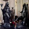 Goddess Statue Antique Finish Statue Resin Wizard Goddess Sculpture Art Garden Ornament Halloween Home Decor Sculpture