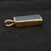 925 Sterling Silver Black Onyx Octagon Pendant Gold Plated Minimal Fine Jewelry Gift for Her