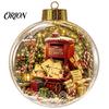 Festival Atmosphere Hanging Ornaments Christmas Tree Crystal Ball Pendant with LED Light, Built-in Christmas-themed Seasonal Party Decor Pattern