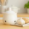Ceramic Ventilated Garlic Keeper Breathable Garlic Container Household Ginger Jar  Countertop