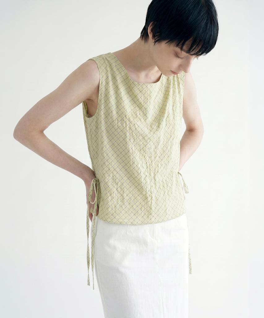 Meibeoyu Atly Check Blouse _ Yellow