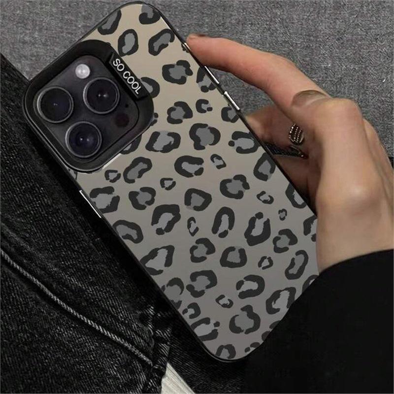 Black Leopard Print iPhone 14 Pro Max/13/12/11/16e Case