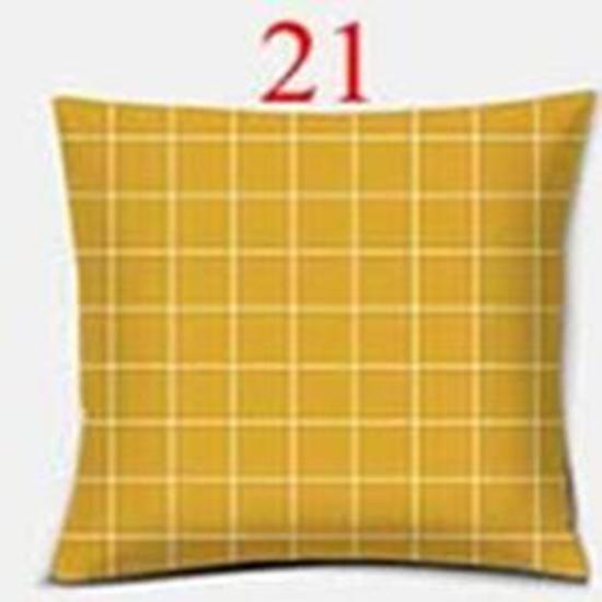 Bright Yellow Simple Geometric Series Pillow Gift Home Office Decoration  Bedroom Sofa Car Cushion Cover