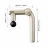 4 Massage Heads Handheld Back Massage Device for 7.4V1200mAh for Full-body Muscles