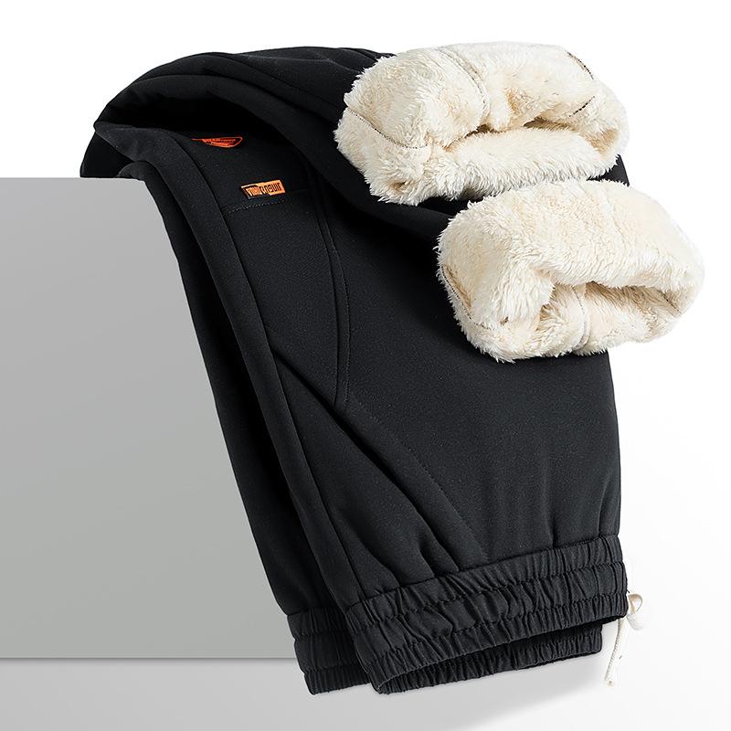 New Casual Pants In Autumn and Winter, Cashmere In Winter and Padded Sweatpants Are Loose, Comfortable, Simple and Versatile.