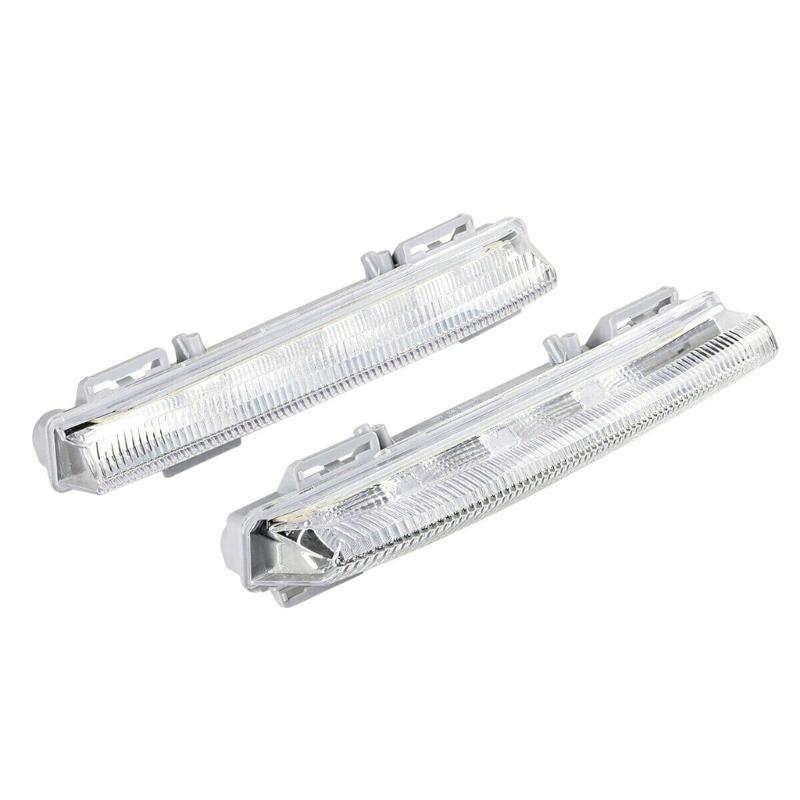 Car Daytime Running Light Waterproof Strip Auto Headlights White Turn Signal Fog Lights for Mercedes C250 C350 2012-2014