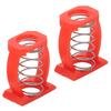 2pcs Folding Stem Clamp Knob Adjustment Spring Support Folding Bike Stem Fixing C Clamp Spring Accessories Red