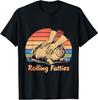 Cat Rolling Fatties Funny T-Shirt for Men Women Kids