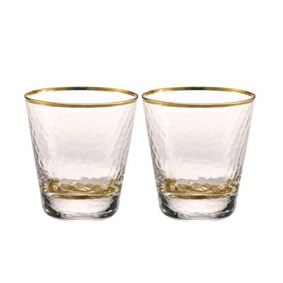 Paar Glassteine Glas Whiskeyglas Charmant Glas Glasbecher 300ml Geschenk [Dolce duo] CM-1649