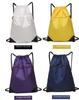 Benutzerdefinierter Nylon Leichter Einfarbiger Kordelzug Sportrucksack