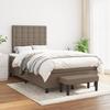 3136905 vidaXL Divan Bed with Mattress Taupe 120x200 Cm Fabric