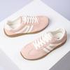 Damen Übergröße Deutsche Trainer Sneaker, Retro Colorblock Patchwork Freizeitschuhe, Komfort Flache Gehenschuhe für Damen