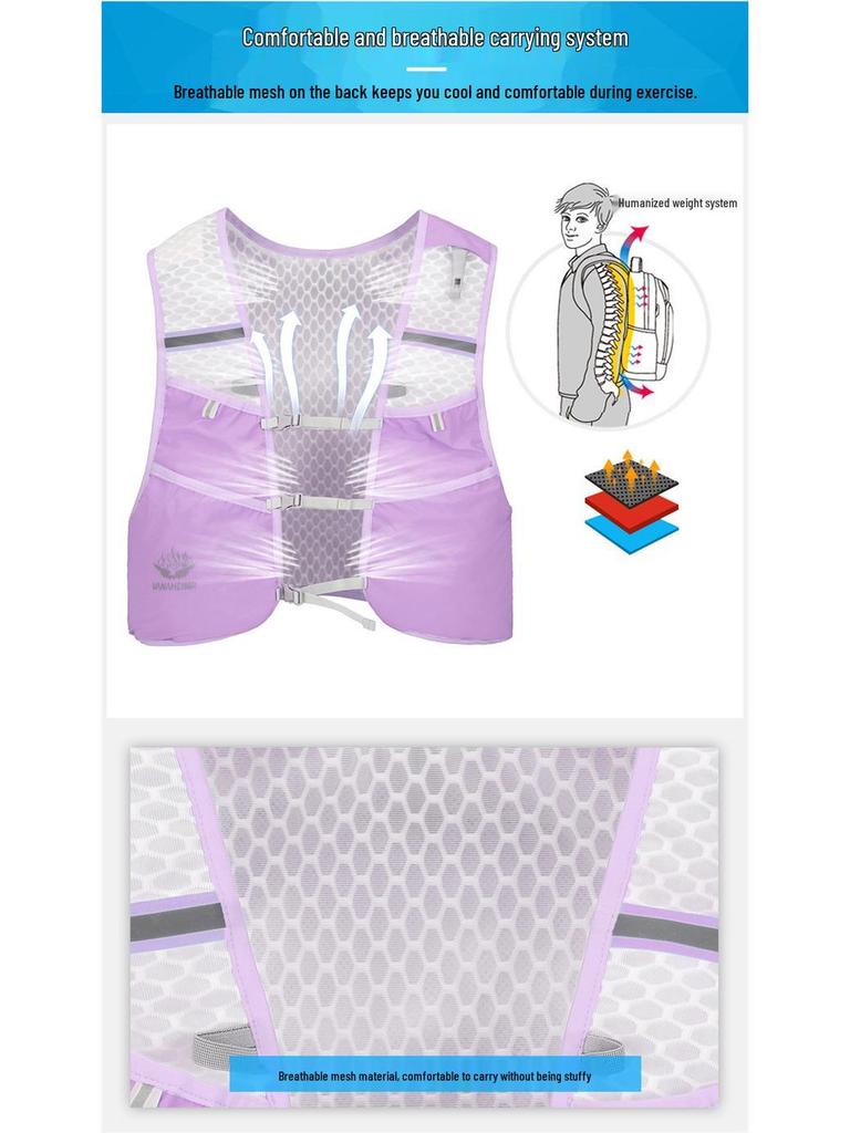 Outdoor Sports Hydration Vest Backpack with Water Bladder for Cycling and Marathon