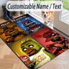 Custom Text Five Nights at Freddy’s Pattern Floor Rug Soft Indoor Carpet Mat Living Room Bedroom