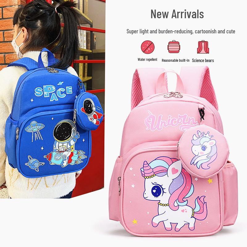 Children's Cartoon Backpack for Kindergarten - Available In Large, Medium, and Small Sizes for Boys and Girls.