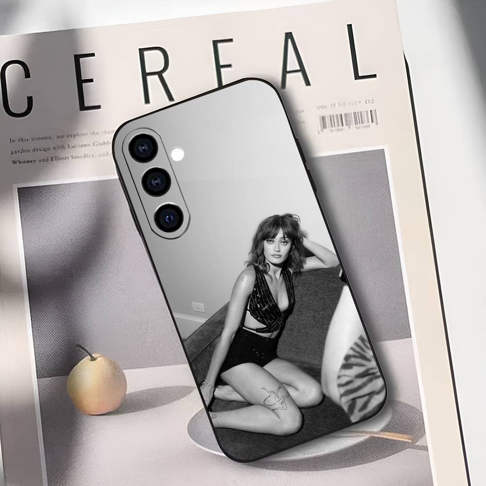 E-Ella P-Purnell Soft Silicone Black Cover for Samsung Galaxy A73/A72/A71/A70/A53/A52/A51 Phone Case