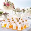 1.7 Oz, 12 Pcs Mini Glass Liquor Bottles Set, Small Glass Wine Bottles, Wine Juice, Alcohol, Wedding Party Favors,