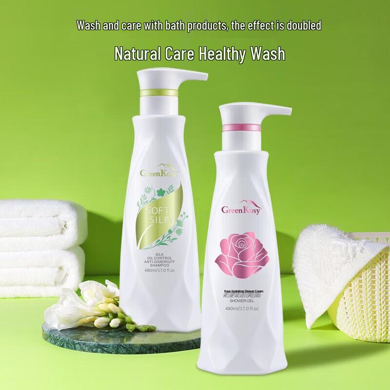 Green Valley Anti-Dandruff Shampoo & Rose Shower Gel Set