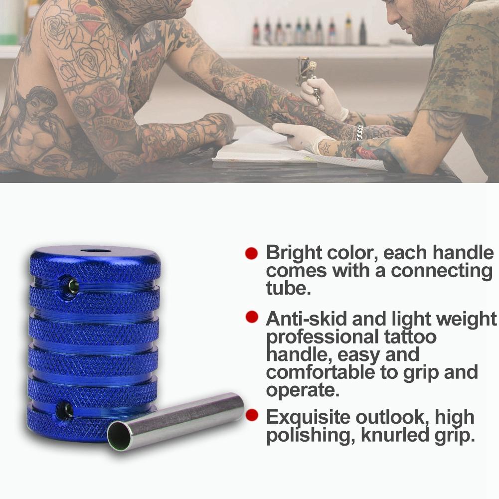 35mm Aluminiumlegierung Tattoo Gerändelter Griff Tube Tattoo Maschine Griffgriffe