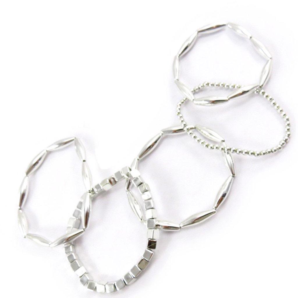 Les Trésors De Lily [J6346] - Fancy Silver 'Choreography' Bracelet