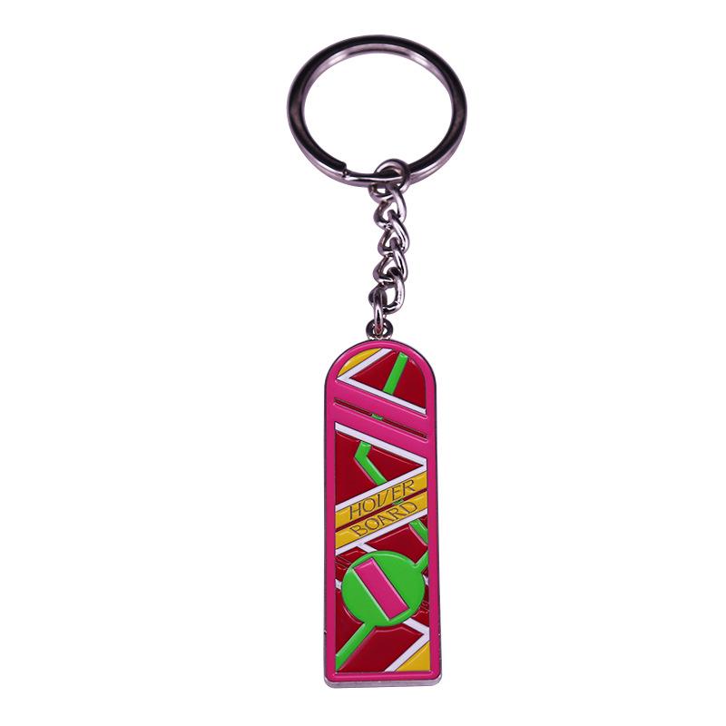 

Marty Hoverboard Keychain from Back to the Future серебряный