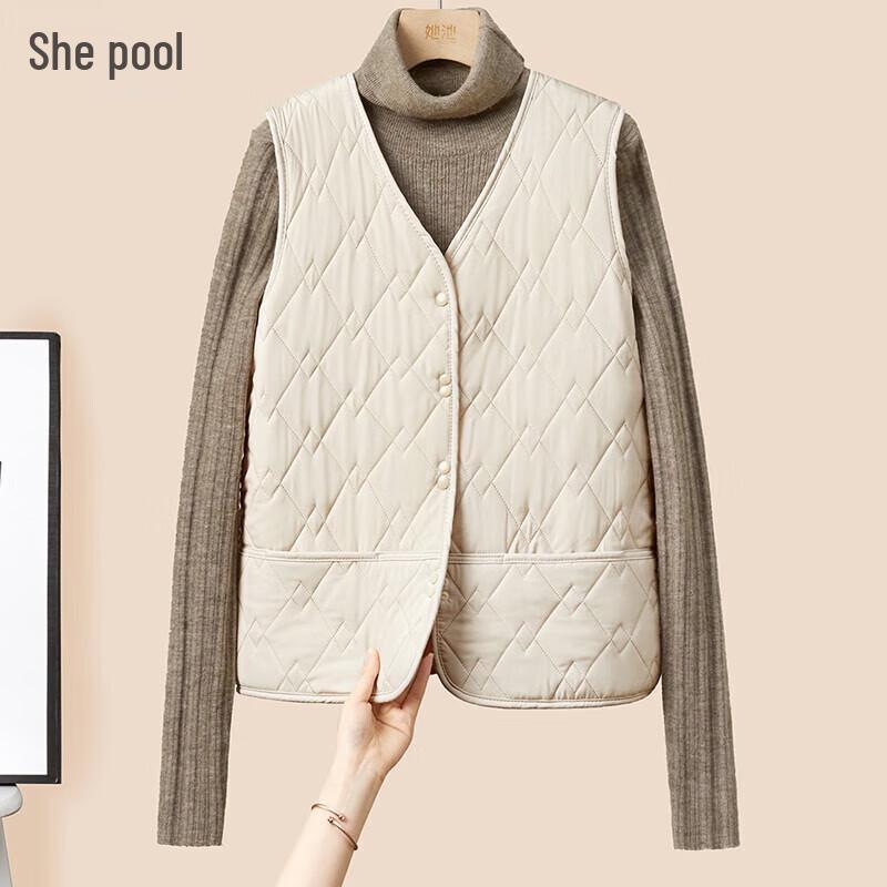 

Women s Loose Fit V-Neck Vest L