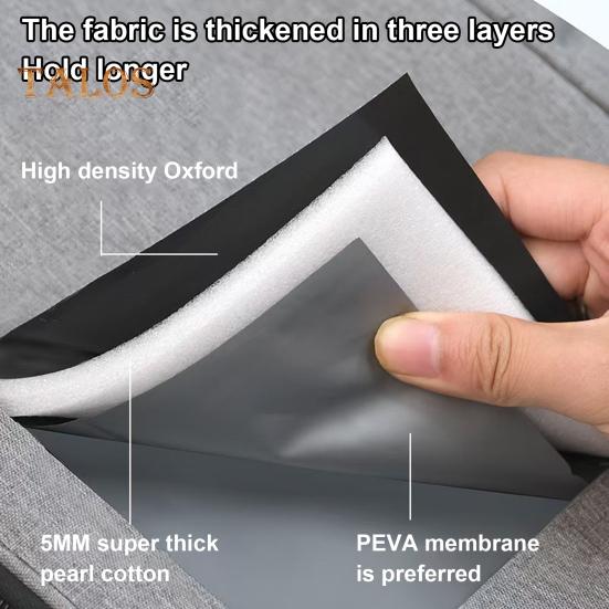 Insulated Lunch Bag 18L Double Deck Large Reusable Lunch Box Leakproof Expandable Tote Cooler Bag with Multi-Function Pocket for Work Adult Picnic